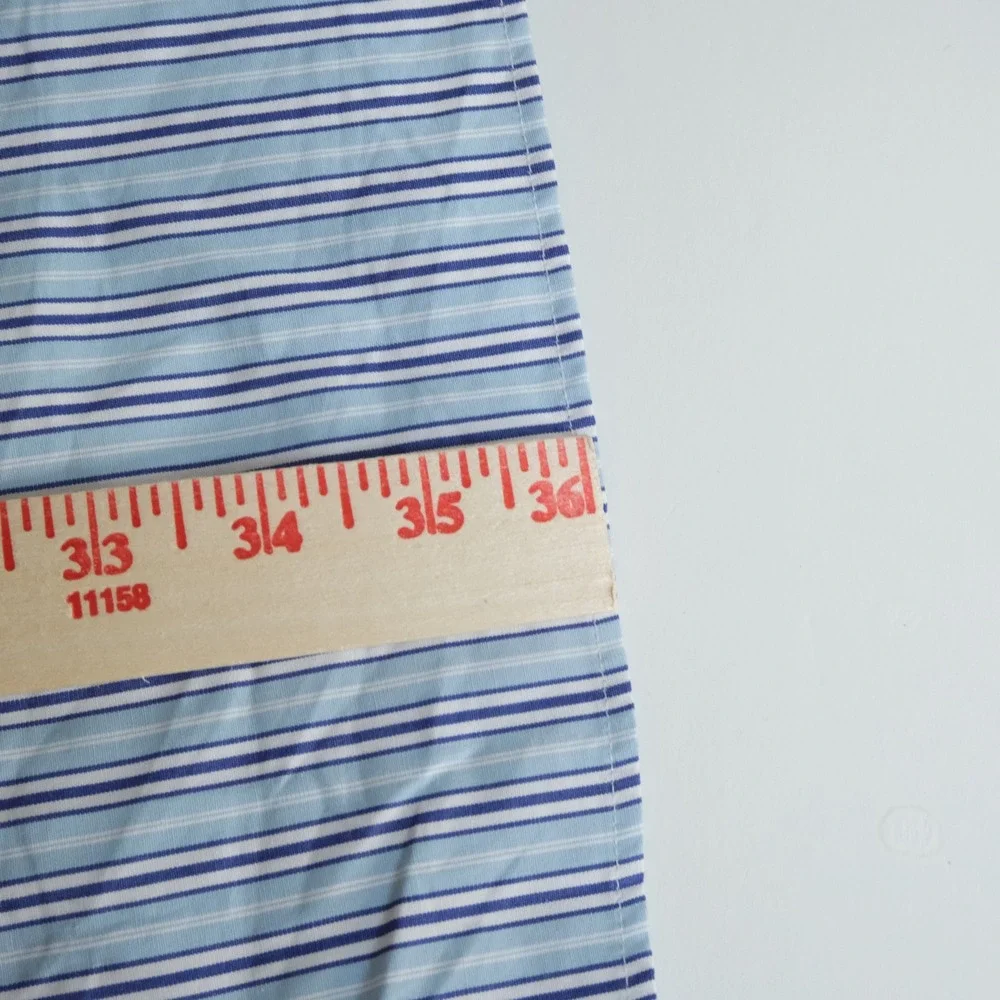 Polo Ralph Lauren XL Classic Fit Button Down Blue Striped 100% Cotton Mens